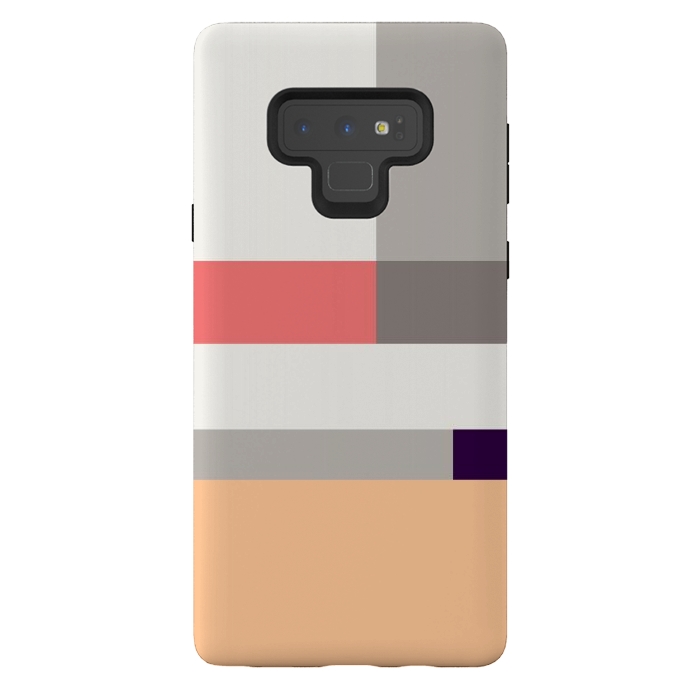 Galaxy Note 9 StrongFit Colors in Block Minimal Art by Creativeaxle