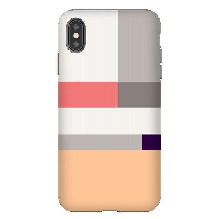 iPhone Xs Max StrongFit Colors in Block Minimal Art by Creativeaxle