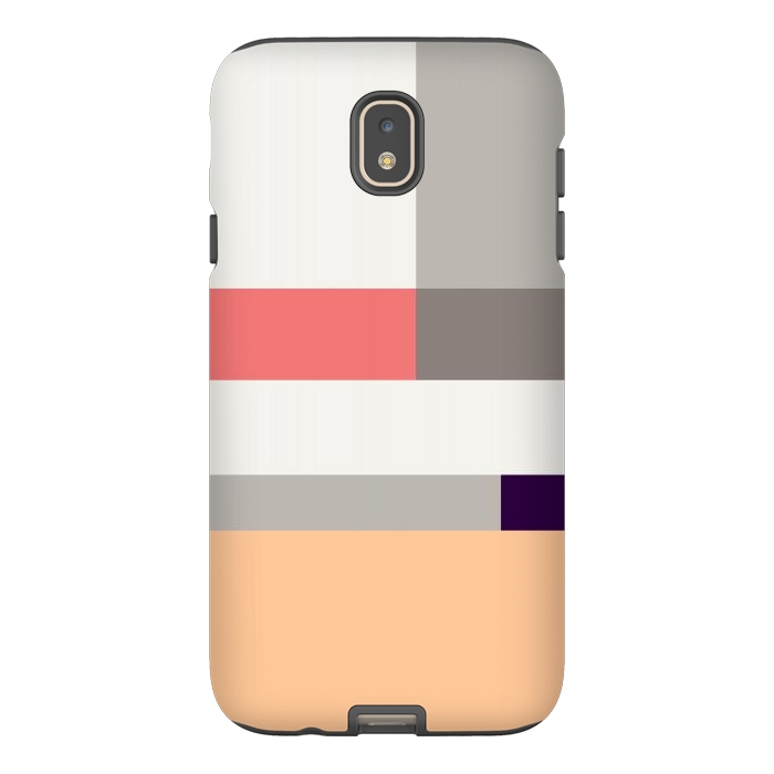 Galaxy J7 StrongFit Colors in Block Minimal Art by Creativeaxle