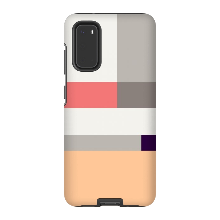 Galaxy S20 StrongFit Colors in Block Minimal Art by Creativeaxle