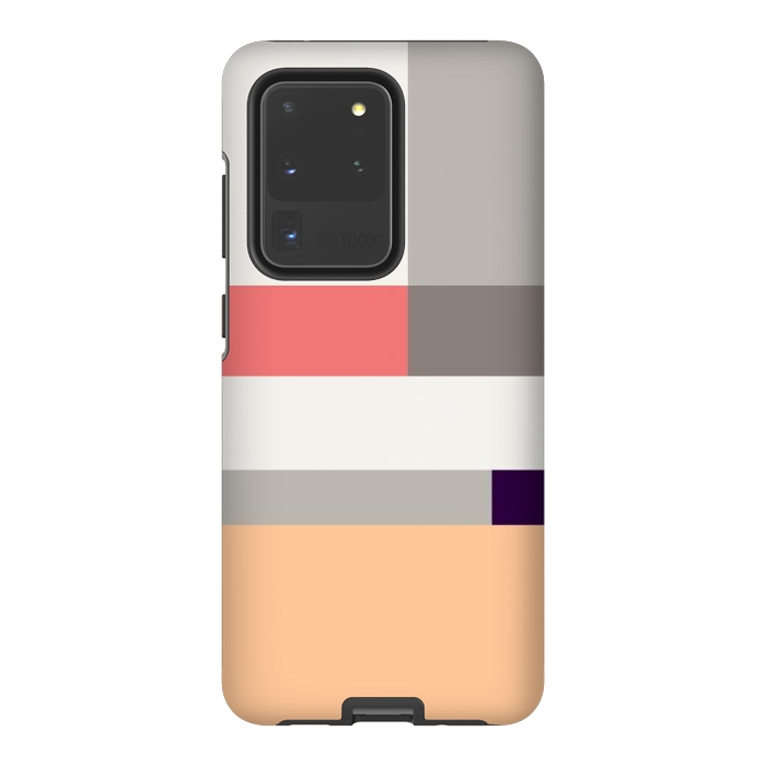 Galaxy S20 Ultra StrongFit Colors in Block Minimal Art by Creativeaxle