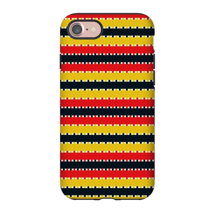 iPhone 7 StrongFit Plaid Yellow by TMSarts