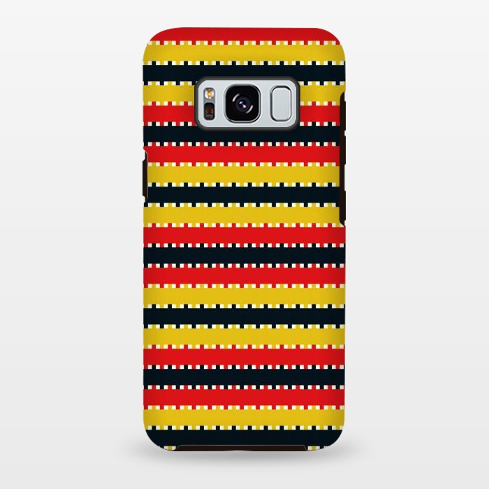 Galaxy S8 plus StrongFit Plaid Yellow by TMSarts