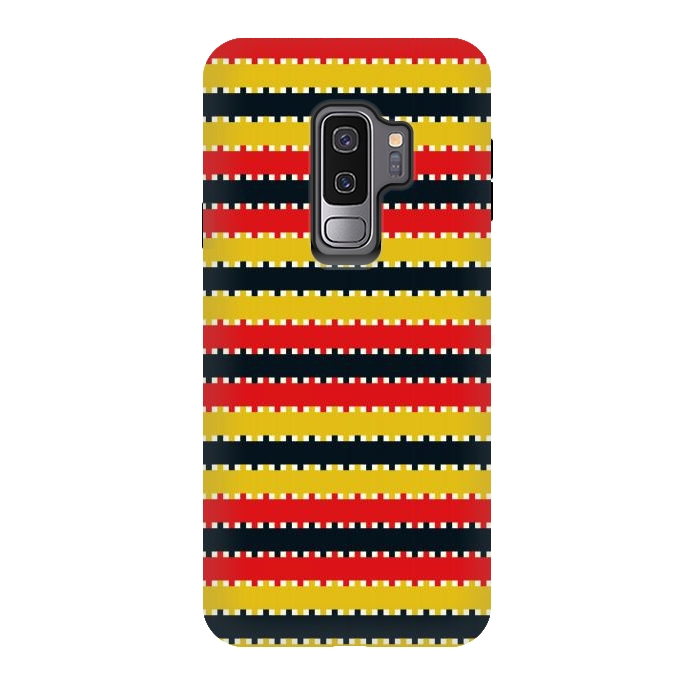 Galaxy S9 plus StrongFit Plaid Yellow by TMSarts