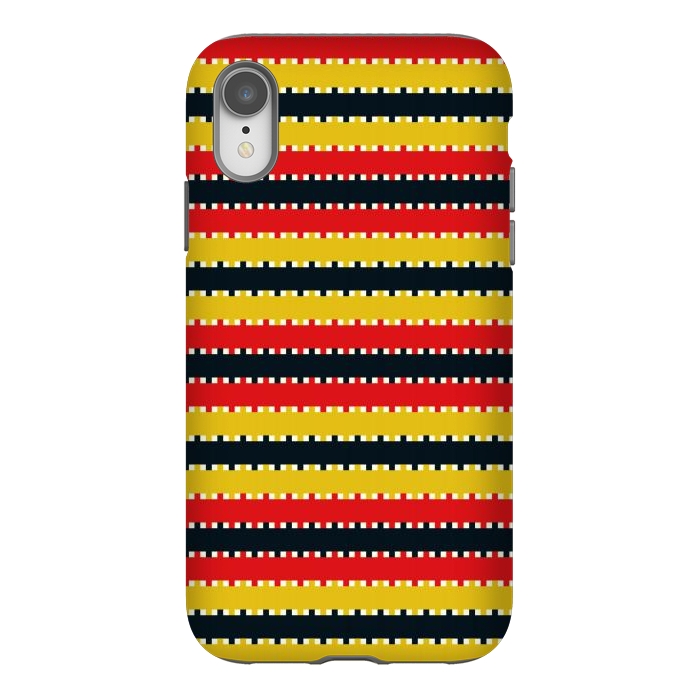 iPhone Xr StrongFit Plaid Yellow by TMSarts
