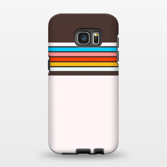 Galaxy S7 EDGE StrongFit Vintage Stripes by TMSarts