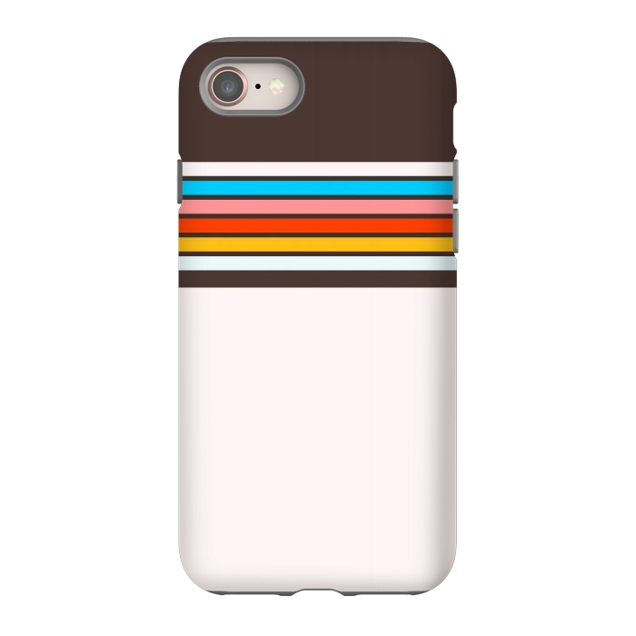 iPhone 8 StrongFit Vintage Stripes by TMSarts