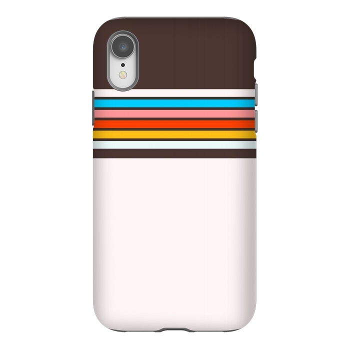 iPhone Xr StrongFit Vintage Stripes by TMSarts