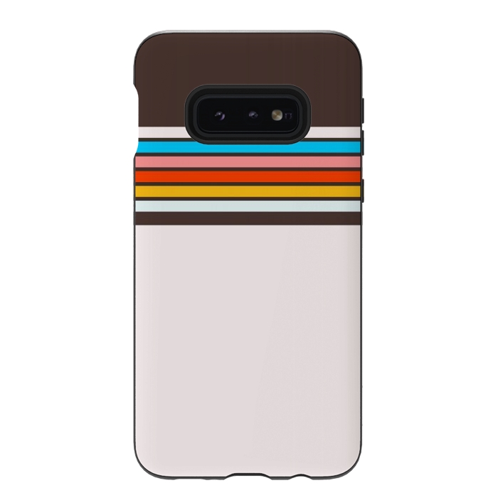Galaxy S10e StrongFit Vintage Stripes by TMSarts