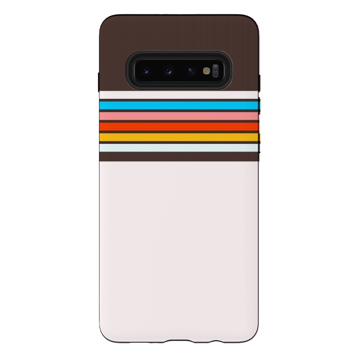 Galaxy S10 plus StrongFit Vintage Stripes by TMSarts