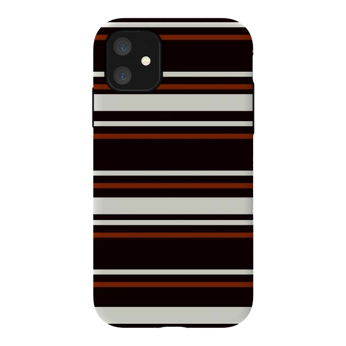 iPhone 11 StrongFit Classic Brown by TMSarts