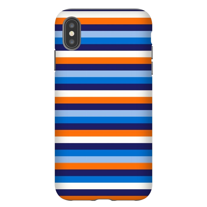 iPhone Xs Max StrongFit Repeating Blue by TMSarts