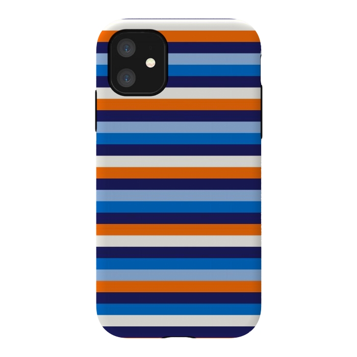 iPhone 11 StrongFit Repeating Blue by TMSarts