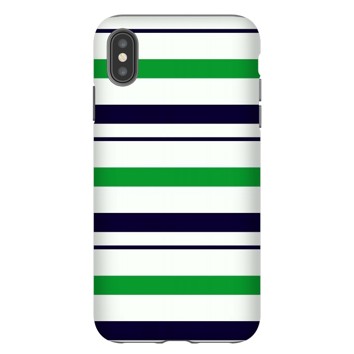iPhone Xs Max StrongFit Green White by TMSarts