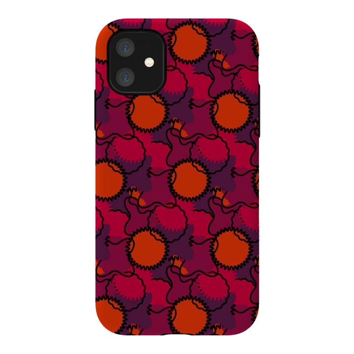iPhone 11 StrongFit Surface Textile by TMSarts