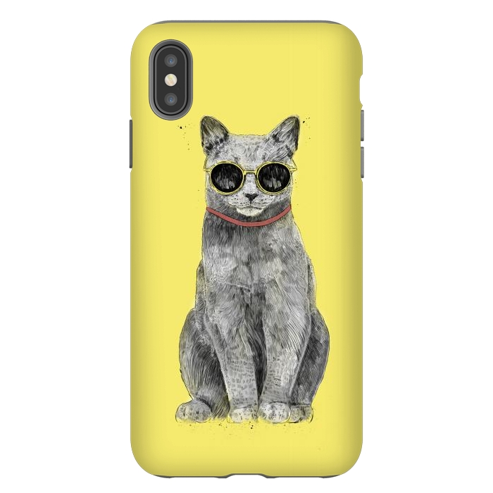 iPhone Xs Max StrongFit Summer Cat by Balazs Solti