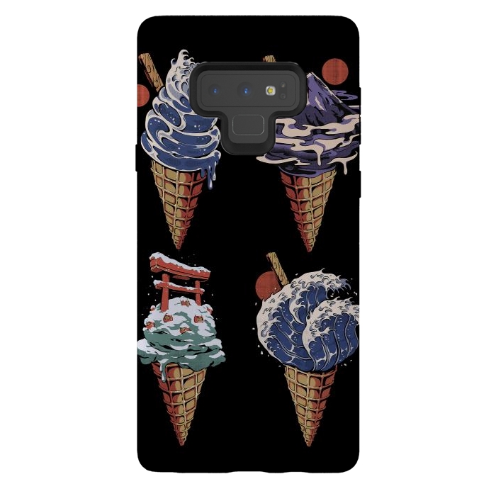 Galaxy Note 9 StrongFit Japanese Ice Creams by Ilustrata
