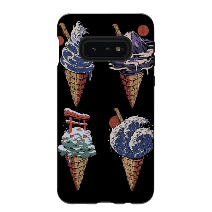 Galaxy S10e StrongFit Japanese Ice Creams by Ilustrata