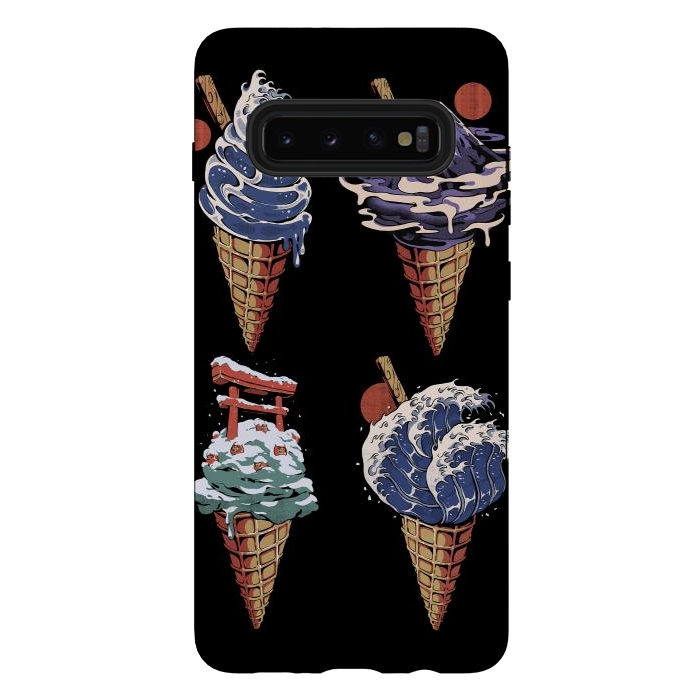 Galaxy S10 plus StrongFit Japanese Ice Creams by Ilustrata