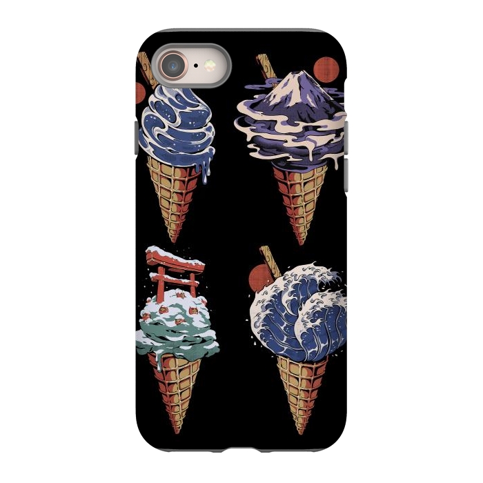 iPhone SE StrongFit Japanese Ice Creams by Ilustrata