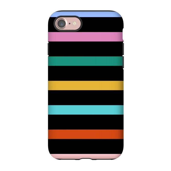 iPhone 7 StrongFit Colored Stripes by TMSarts