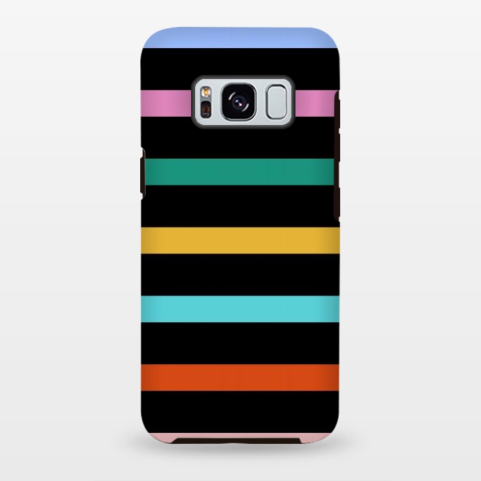 Galaxy S8 plus StrongFit Colored Stripes by TMSarts