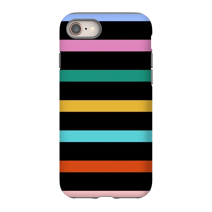iPhone 8 StrongFit Colored Stripes by TMSarts