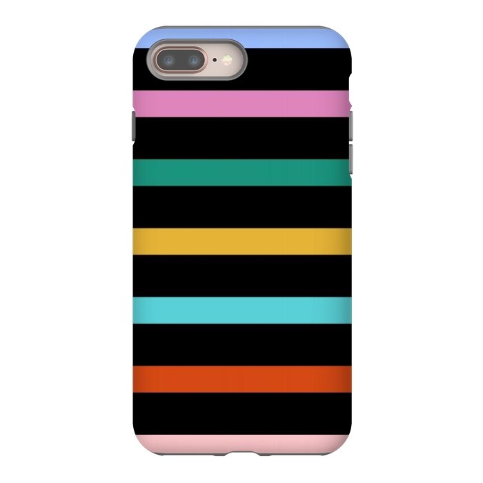 iPhone 8 plus StrongFit Colored Stripes by TMSarts