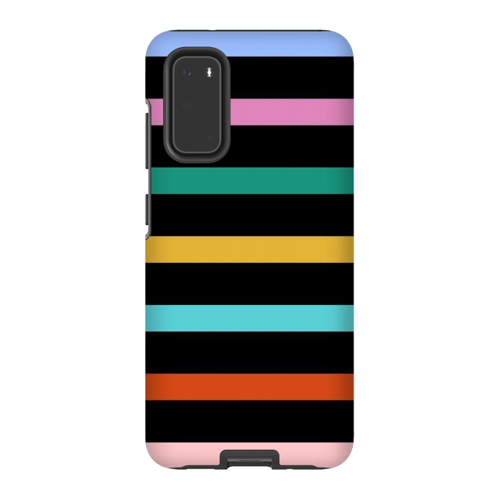 Galaxy S20 StrongFit Colored Stripes by TMSarts