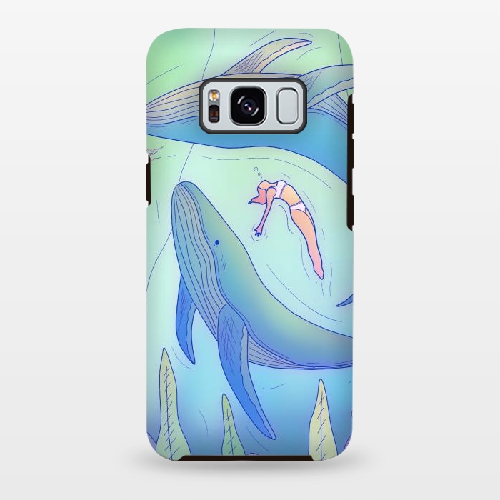 Galaxy S8 plus StrongFit The girl and the whales by Steve Wade (Swade)
