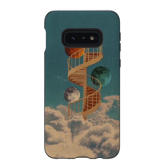 Galaxy S10e StrongFit Stairway to the moon by Eleaxart