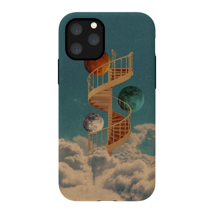 iPhone 11 Pro StrongFit Stairway to the moon by Eleaxart