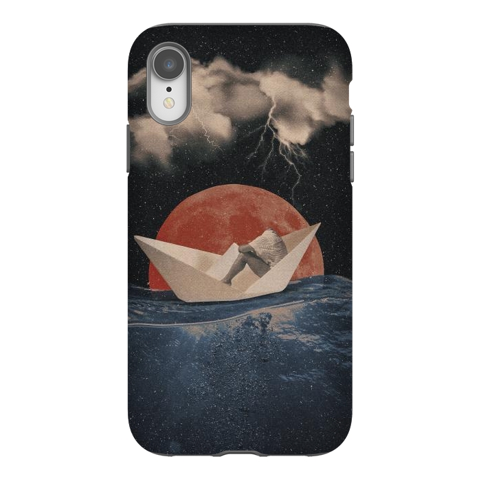 iPhone Xr StrongFit Paper Boat by Eleaxart