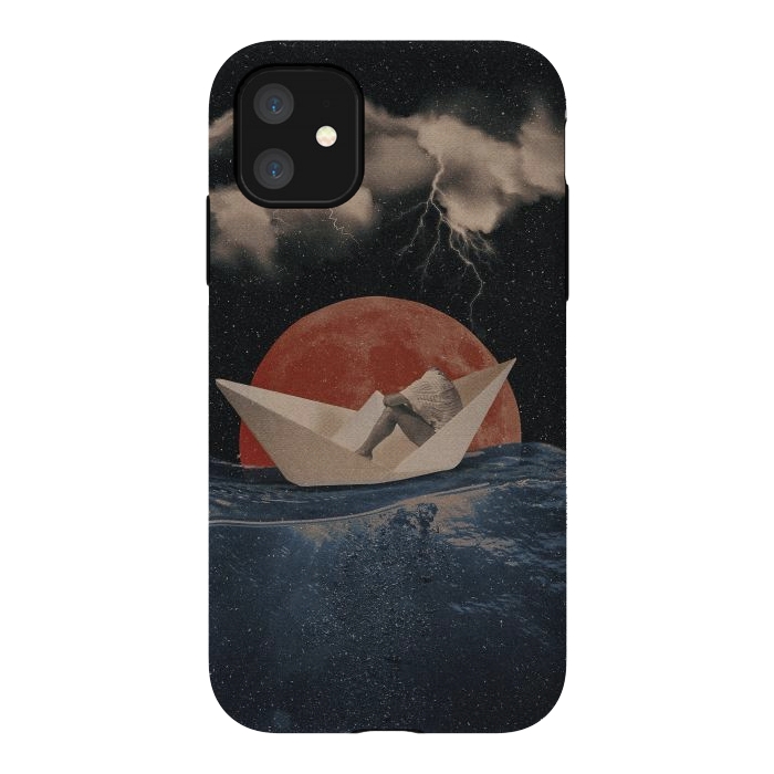 iPhone 11 StrongFit Paper Boat by Eleaxart