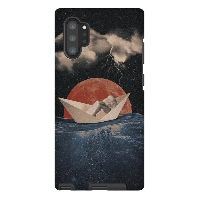 Galaxy Note 10 plus StrongFit Paper Boat by Eleaxart