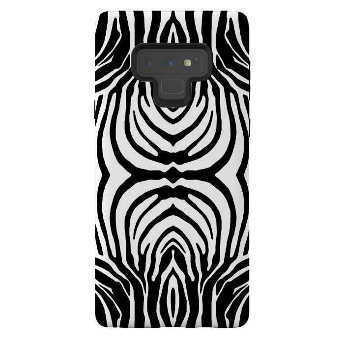 Galaxy Note 9 StrongFit White zebra stripes by Oana 
