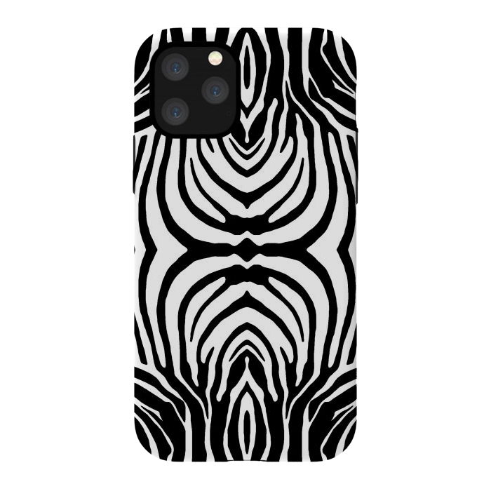 iPhone 11 Pro StrongFit White zebra stripes by Oana 
