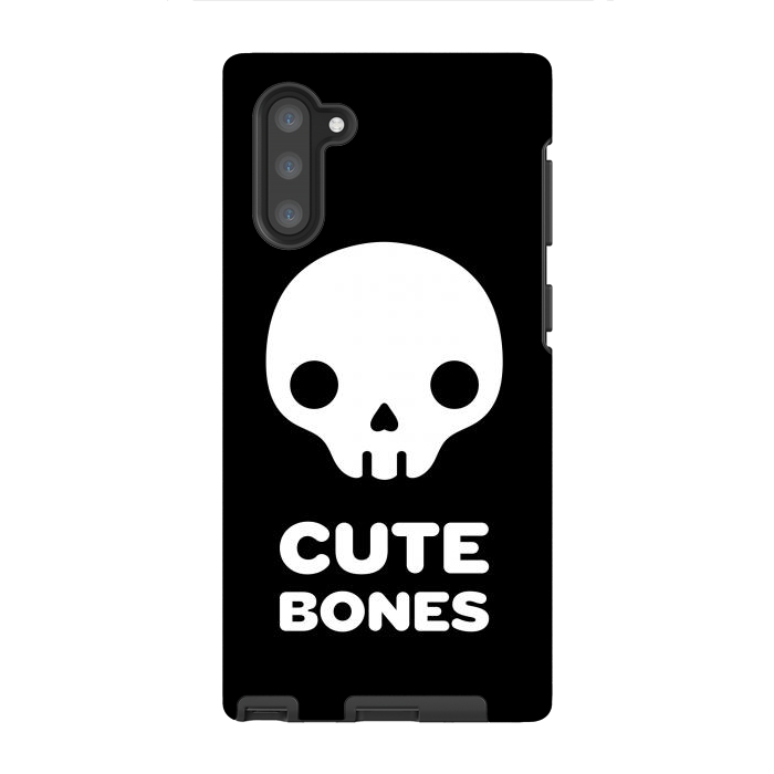 Galaxy Note 10 StrongFit Cute skull by Laura Nagel