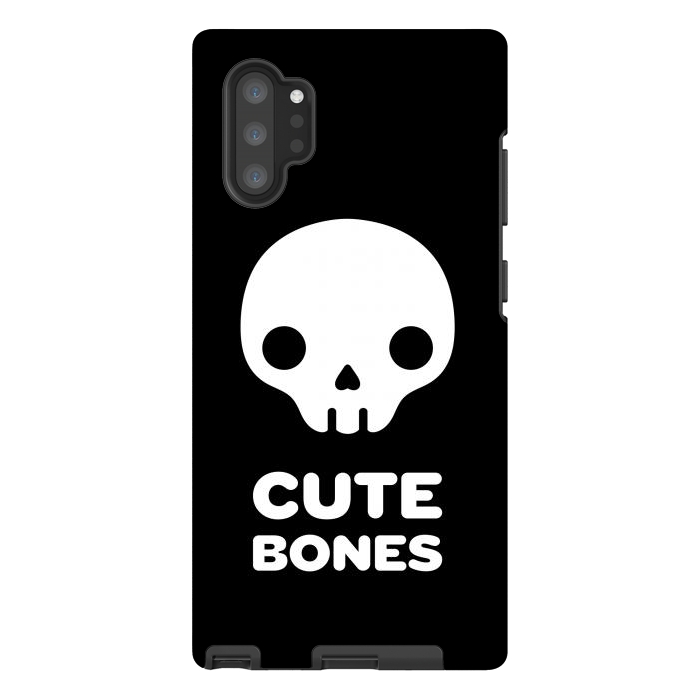 Galaxy Note 10 plus StrongFit Cute skull by Laura Nagel