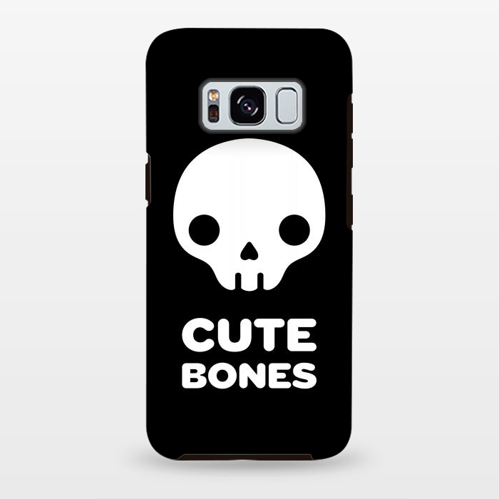 Galaxy S8 plus StrongFit Cute skull by Laura Nagel