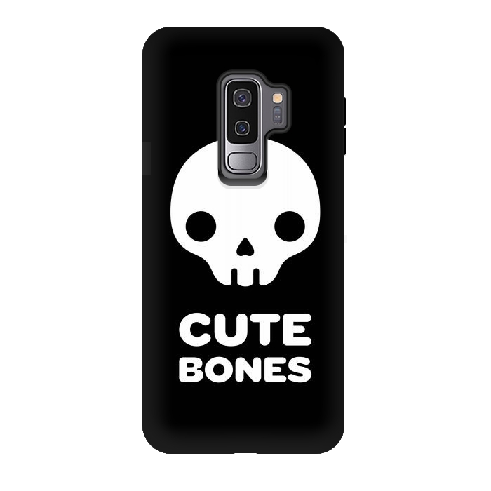 Galaxy S9 plus StrongFit Cute skull by Laura Nagel