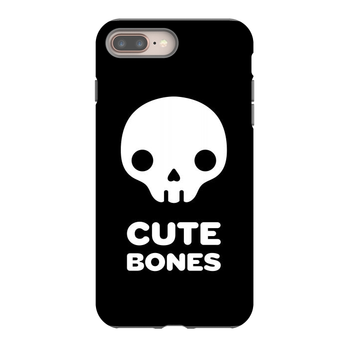 iPhone 8 plus StrongFit Cute skull by Laura Nagel