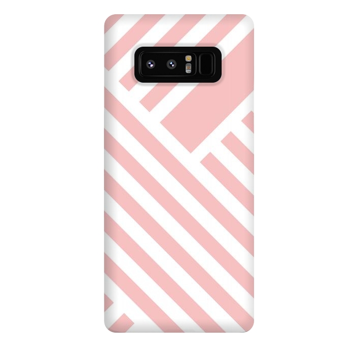 Galaxy Note 8 StrongFit Blush Street Lines by ArtPrInk