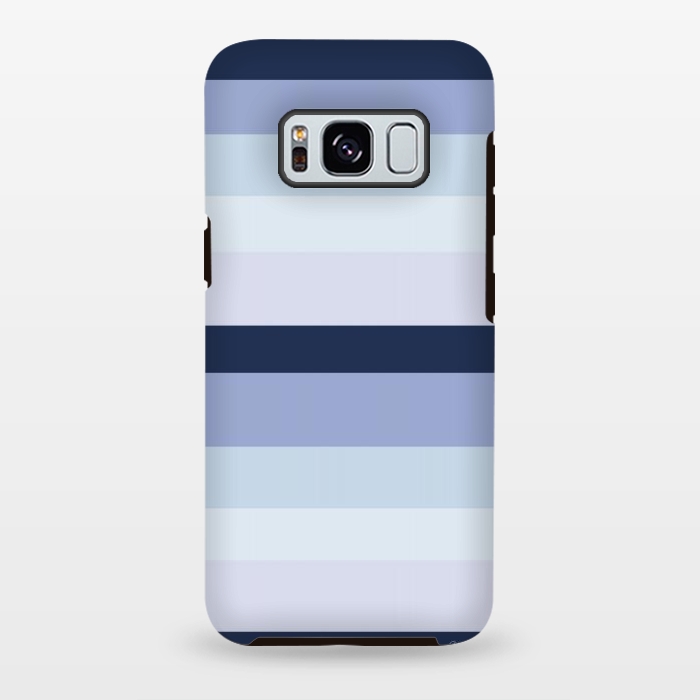 Galaxy S8 plus StrongFit Blue Stripes by Martina