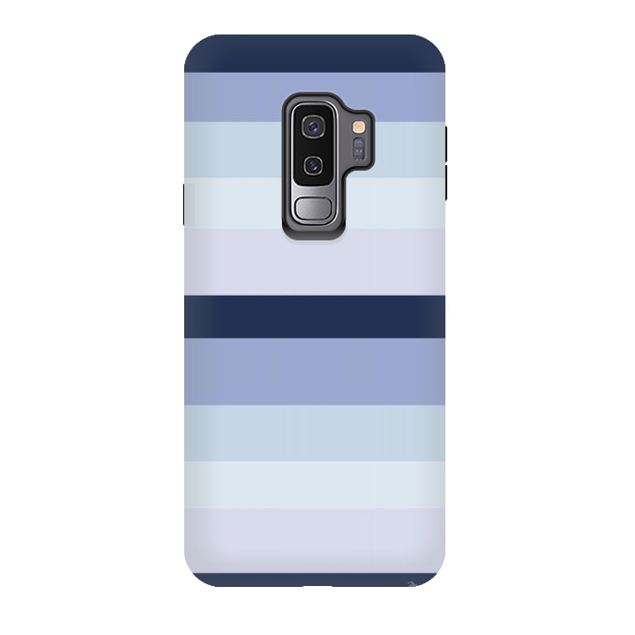 Galaxy S9 plus StrongFit Blue Stripes by Martina