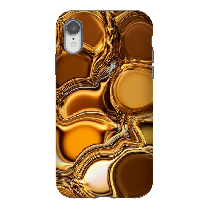 iPhone Xr StrongFit Golden Oil by Martina