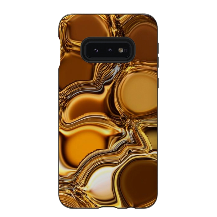 Galaxy S10e StrongFit Golden Oil by Martina
