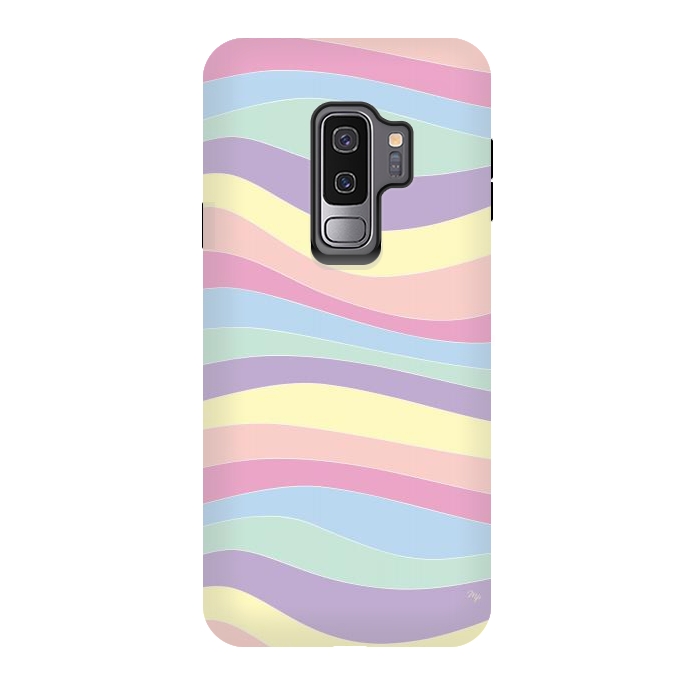 Galaxy S9 plus StrongFit Pastel Waves by Martina