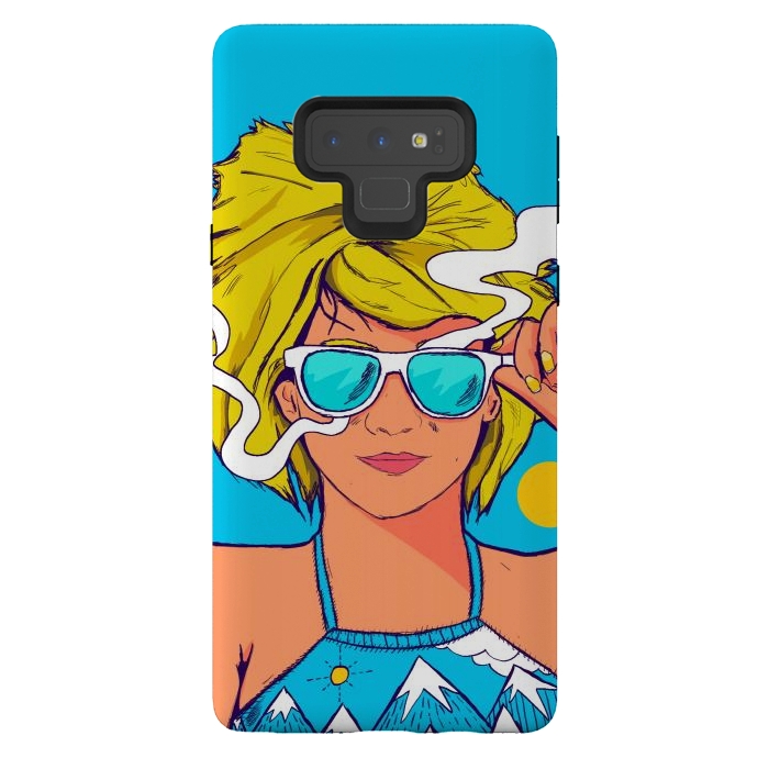 Galaxy Note 9 StrongFit The summer girl by Steve Wade (Swade)