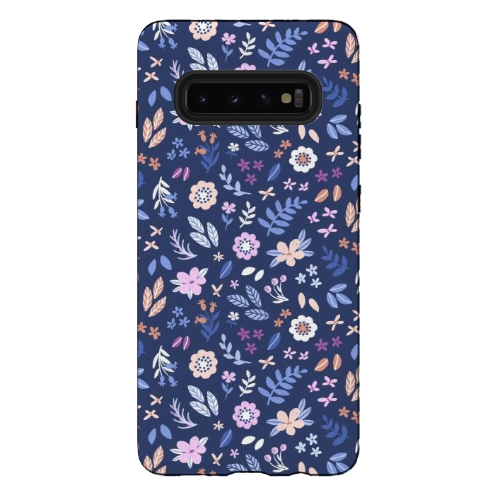Galaxy S10 plus StrongFit City Floral by Tishya Oedit